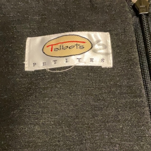 Talbots Black Asymmetrical Sheath Dress V-Neck Sleeveless - Picture 9 of 11